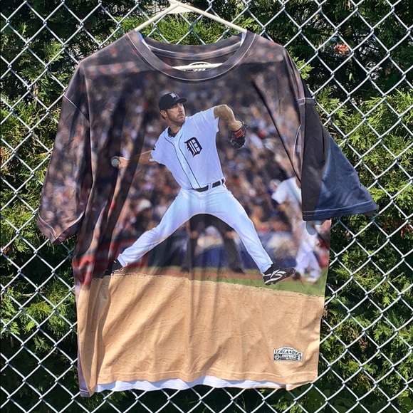 Justin Verlander Detroit Tiger 360 Gear T Shirt - Picture 1 of 6